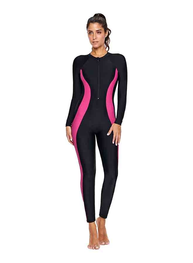 Block Breathable Swimming Diving Wear Multicolor - Image 2
